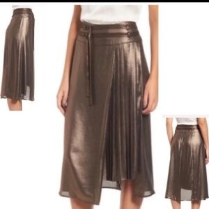 Leith Metallic Asymmetrical Skirt